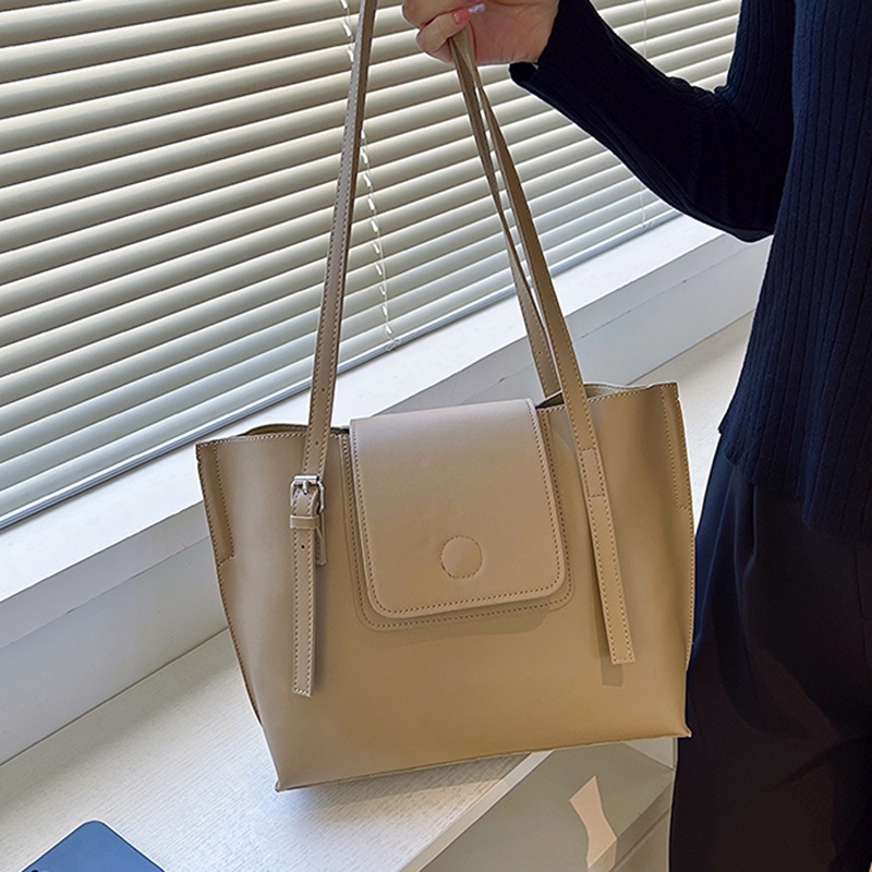 Túi tote Đeo Vai Bằng Da Mềm Phong Cách Hàn Quốc Có Thể Điều Chỉnh