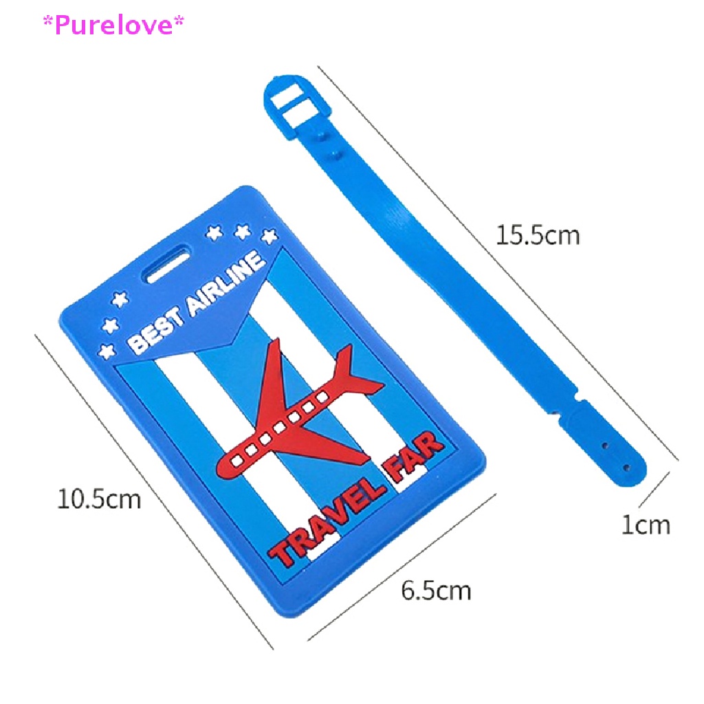Thẻ Đánh Dấu Hành Lý Bằng Silicon Mềm Họa Tiết Hoạt Hình Sáng Tạo Mới