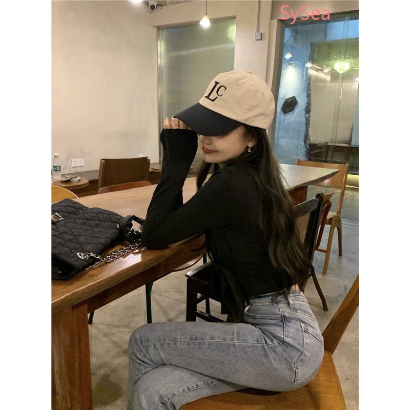 Áo Kiểu Tay Dài Cổ Chữ V Thời Trang Quyến Rũ Cho Nữ