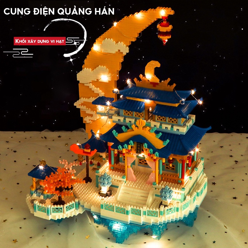 Le.go Đồ Chơi Lắp Ráp Hình Lâu Đài Cỡ Lớn xếp hình 3D