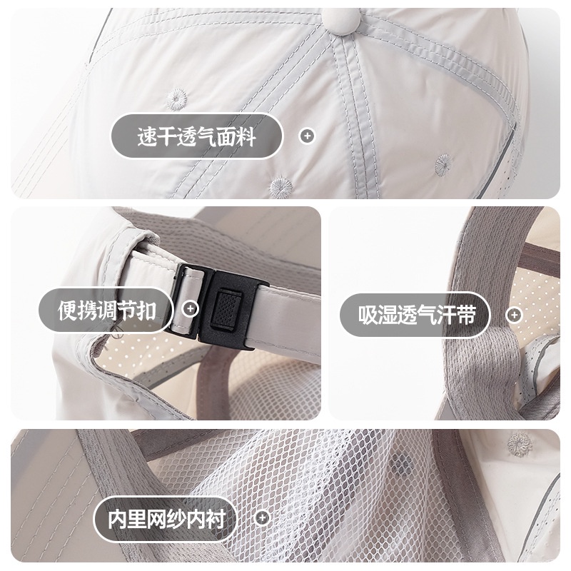 Mũ Lưỡi Trai Mềm Mỏng Nhanh Khô Chống Nắng Thời Trang Thể Thao Ngoài Trời Cho Nam Và Nữ