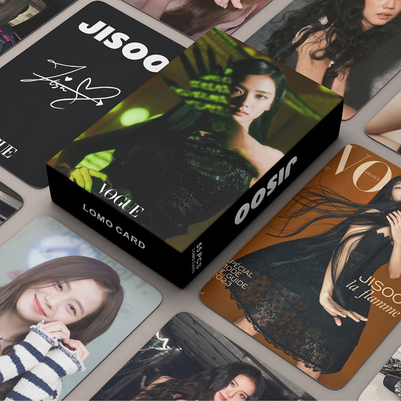 Hộp 55 Ảnh LOMO Card JISOO Nhóm Nhạc BLACKPINK 2023 Thẻ