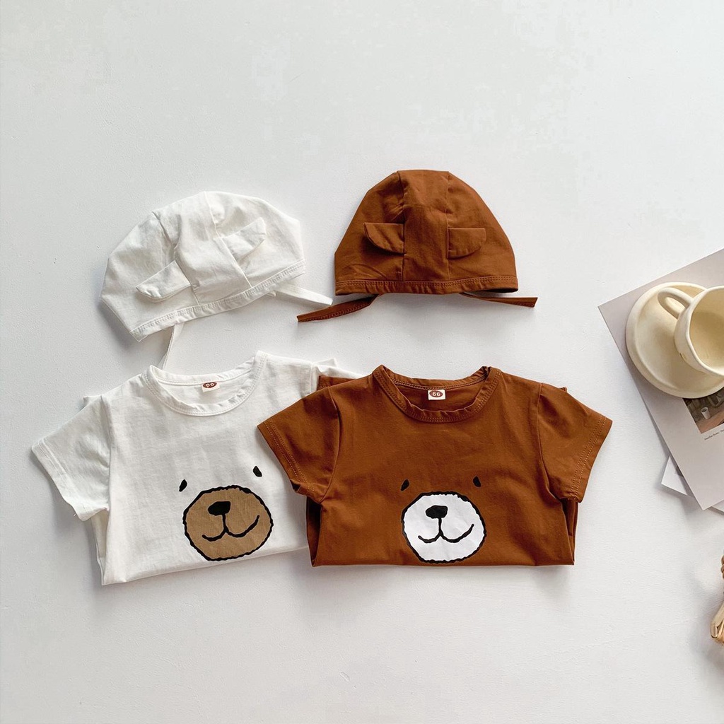 Bộ body ngắn tay bodysuit áo liền quần bộ đồ liền thân Babyshop88vn cho bé trai bé gái M30.3-1