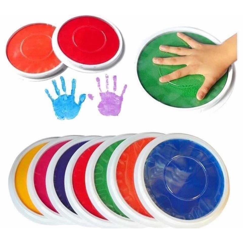 Màu in bàn tay cho bé