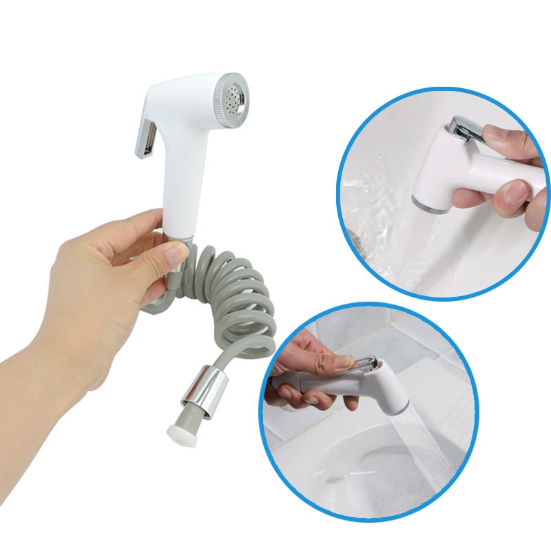Đầu Vòi Xịt Toilet Bằng Nhựa ABS Màu Trắng Đen Tiện Dụng