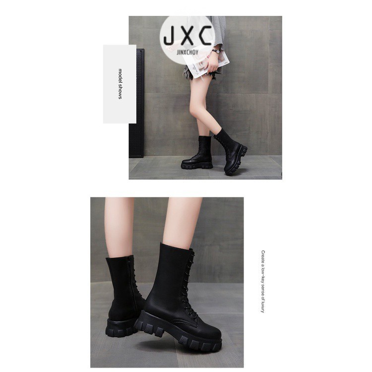 JINxCHOY Giày bốt cao gót JINXCHOY thời trang dành cho nữ