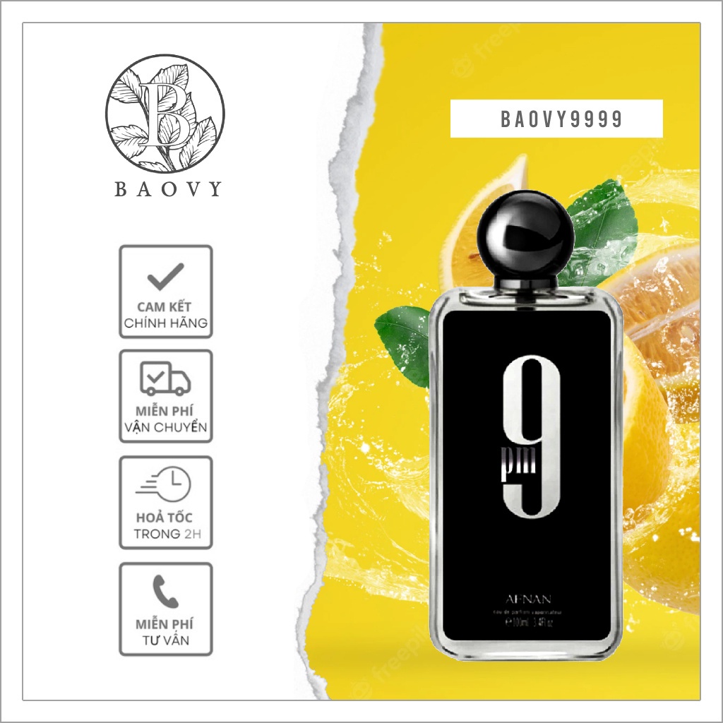 ✨  Nước hoa Afnan 9 PM EDP  EPD 10ml