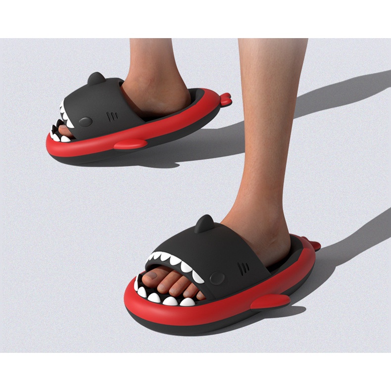 JY354 - Dép cá mập bò sữa thời trang nam nữ mùa hè năng động thiết kế hoạt hình mới lạ