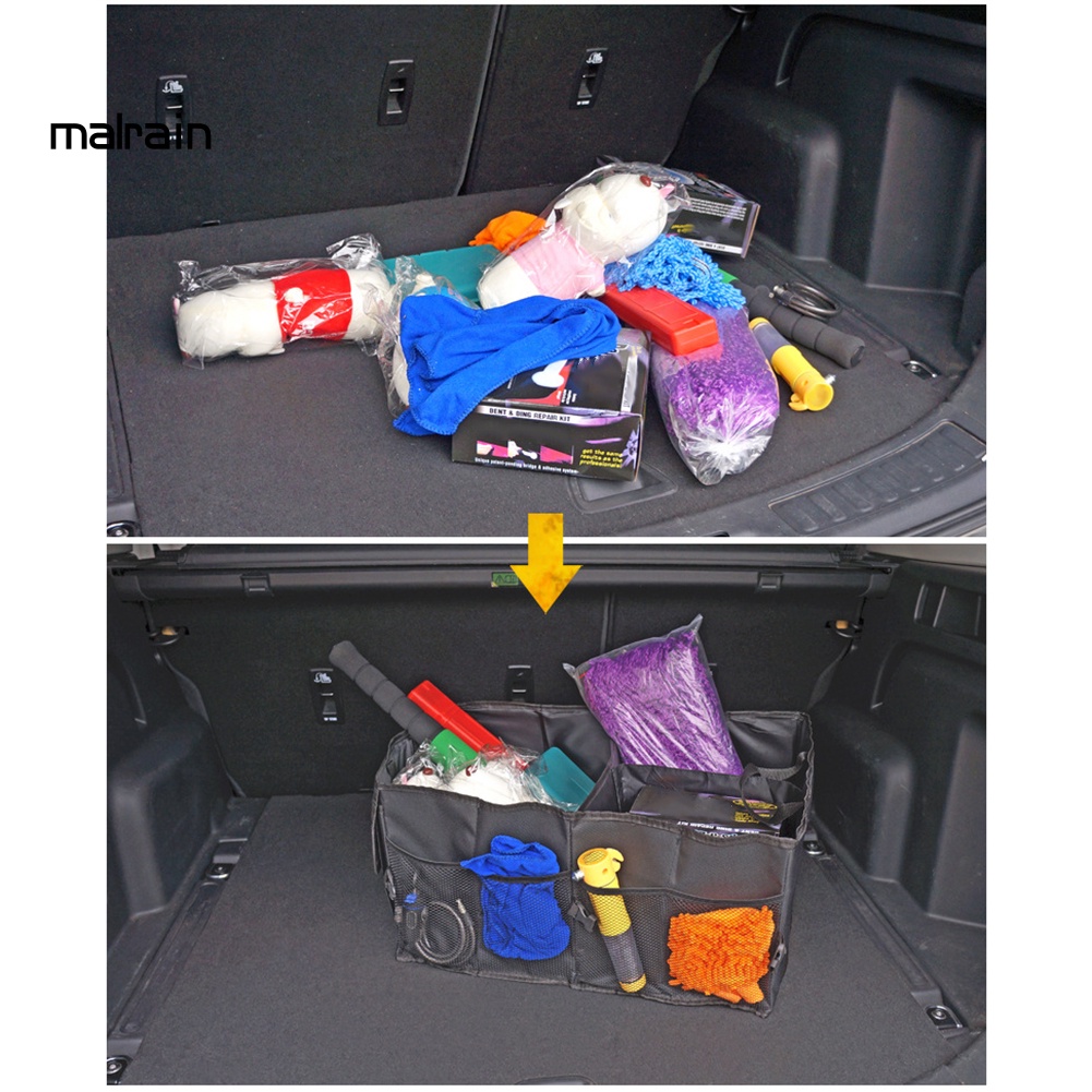 Túi Đựng Đồ Chơi / Thực Phẩm Sức Chứa Lớn Có Thể Gấp Gọn Tiện Dụng Cho Xe Hơi / Xe