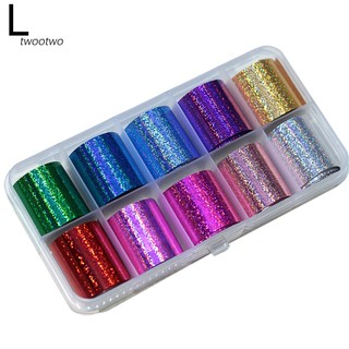 Set 10 Cuộn Giấy Foil Dán Móng Nghệ Thuật