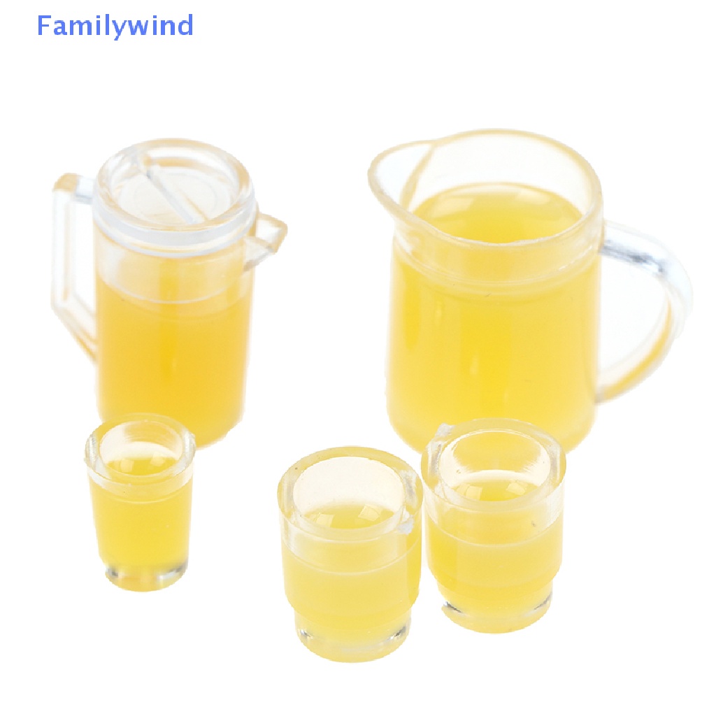 Set 2 / 3 Chai Nước Ép Mini Tỉ Lệ 1 / 12 Cho Nhà Búp Bê 1 / 2