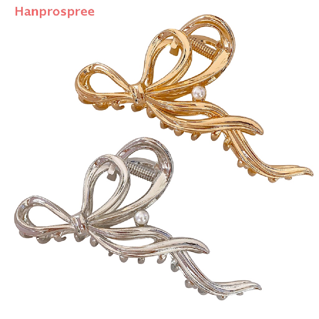 Kẹp Tóc Hình Cá Mập Đính Ngọc Trai Giả Bằng Kim Loại Cho Nữ