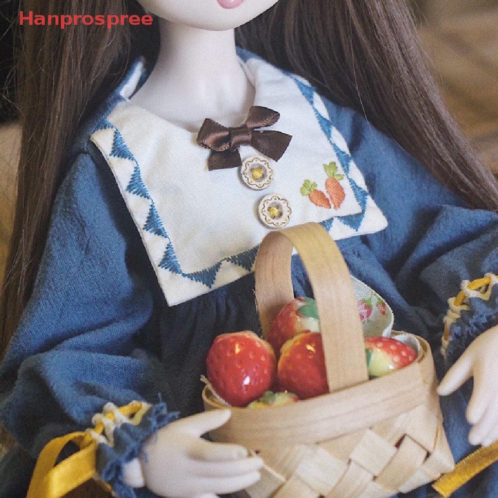 Giỏ Đan Tay Đựng Rau Củ Quả Tỷ Lệ 1 / 12 Dễ Thương Trang Trí Nhà Búp Bê