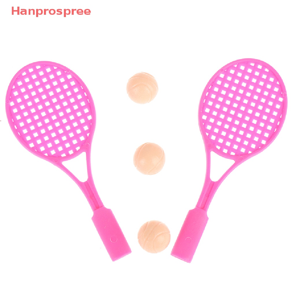 1 Bộ Vợt Đánh tennis mini Cho Nhà Búp Bê