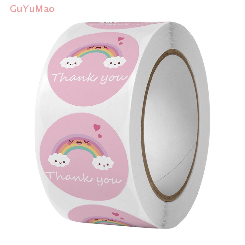 Bộ 500 Miếng Dán In Chữ Thank You for Your Purchase Dùng Trang Trí Quà Tặng