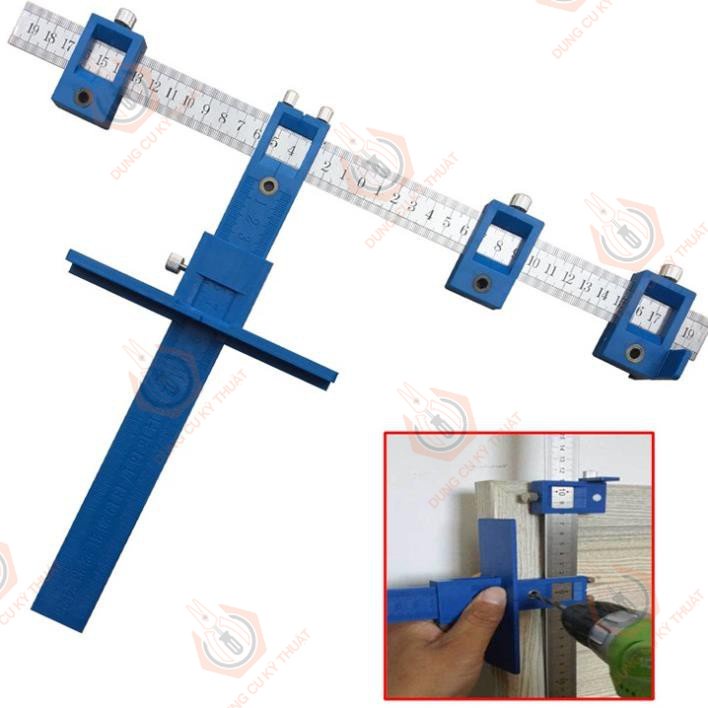 Cữ khoan tay nắm tủ - Thước định vị lỗ khoan 2 chiều - Dụng cụ đồ nghề thợ làm mộc tiện lợi _ [Shop Dụng Cụ Kỹ Thuật]