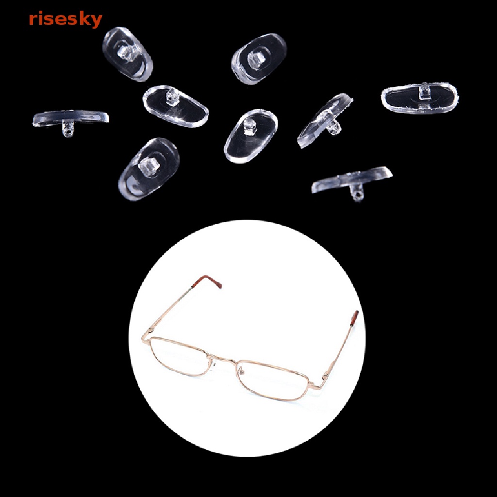 Set 50 Cặp Đệm Mũi Silicone Hình Oval Cho Mắt Kính