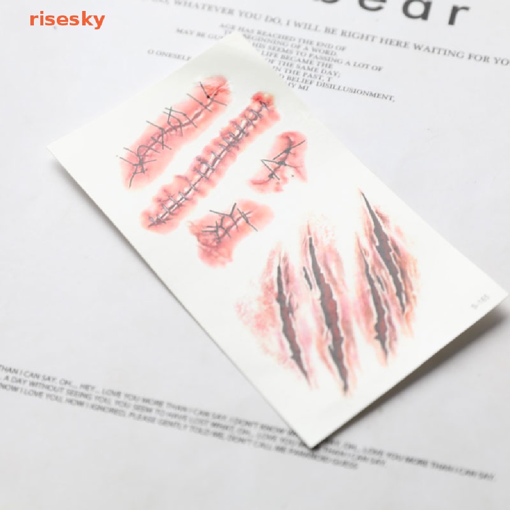 Hình Xăm Dán Tạm Thời Chống Thấm Nước Họa Tiết Halloween