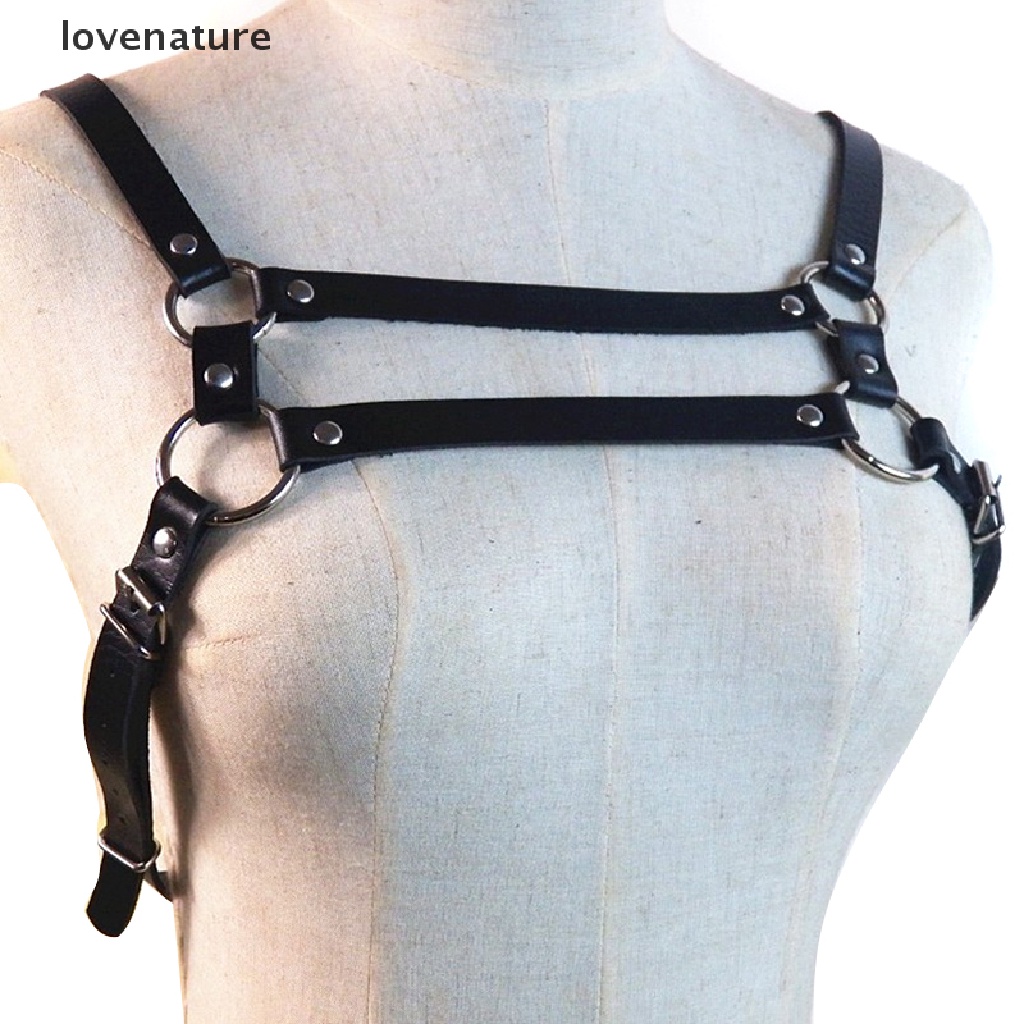 Đai Ngực Giả Da Màu Đen Hóa Trang Câu Lạc Bộ Bondage Cho Nam
