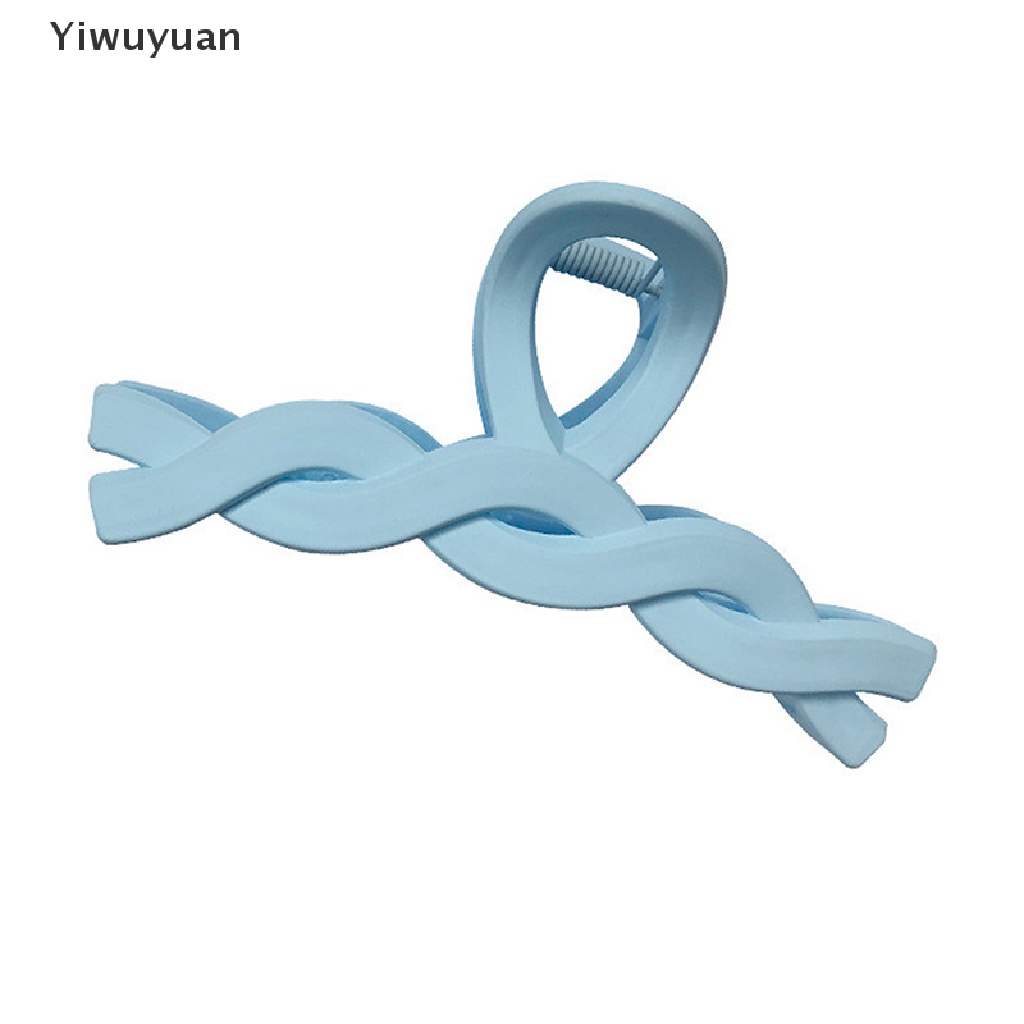 1 Kẹp Tóc Càng Cua Cỡ Lớn Màu Nhám Thanh Lịch Phong Cách Hàn Quốc < Yiwuyuan >