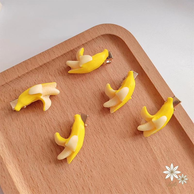 Kẹp Tóc Hình Quả Chuối Dễ Thương Sáng Tạo Vui Nhộn Cho Bé Gái