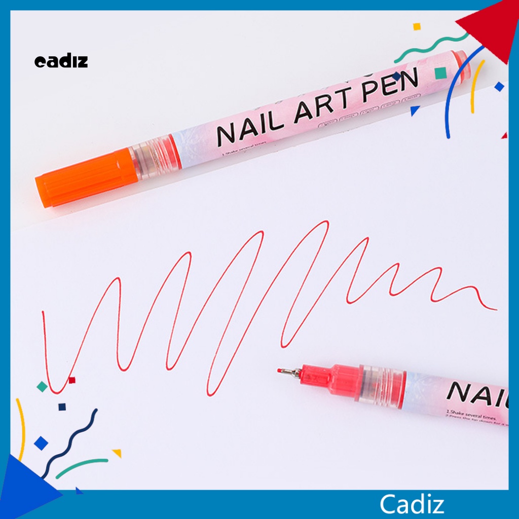 Set 12 Bút Vẽ Móng Nghệ Thuật Chống Nước Không Mùi Dành Cho Nữ