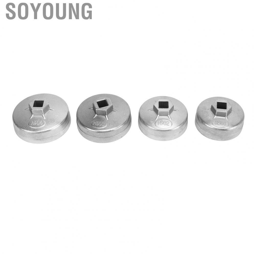 Soyoung Oil Filter Removal Tool  4Pcs Wrench Aluminum Alloy Heavy Duty Rugged Construction Durable for A8