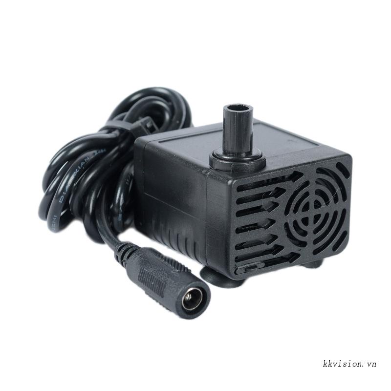 Máy Bơm Nước Mini Không Chổi Than 9-12V 4-5W 500L / H 150-200cm Cho Bể Cá Cảnh