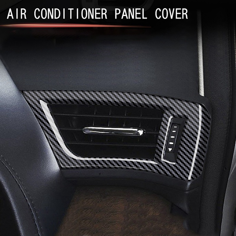 Khung Viền Máy Điều Hòa Xe Hơi Bằng ABS Họa Tiết Sợi Carbon Cho Toyota Alphard 2015-2020 RHD