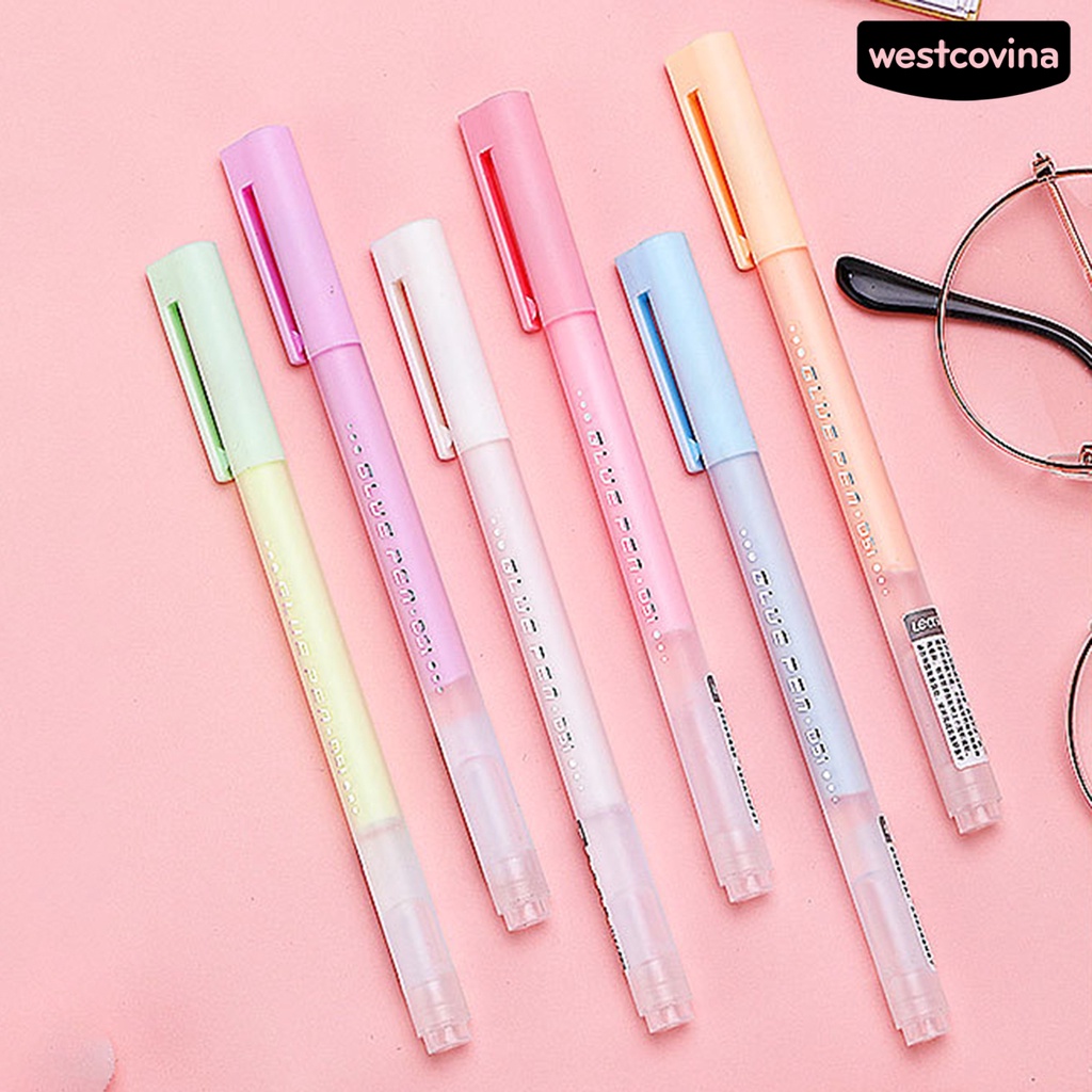 [COD]♪Set 6 Bút Keo Vỏ Nhựa Dạng Lỏng Nhanh Khô Dành Cho Học Sinh