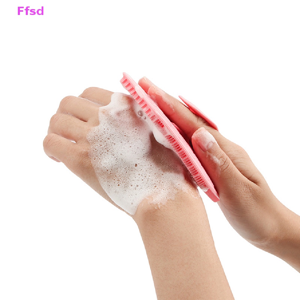 {Ffsd} Bàn Chải Tắm Silicone Tẩy Tế Bào Chết Mát Xa Làm Sạch Da