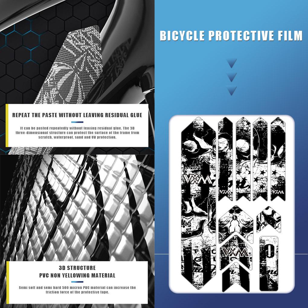 Vỏ Bọc Bảo Vệ Khung Xe Đạp 3D Bằng PVC Chống Thấm Nước Phát Quang