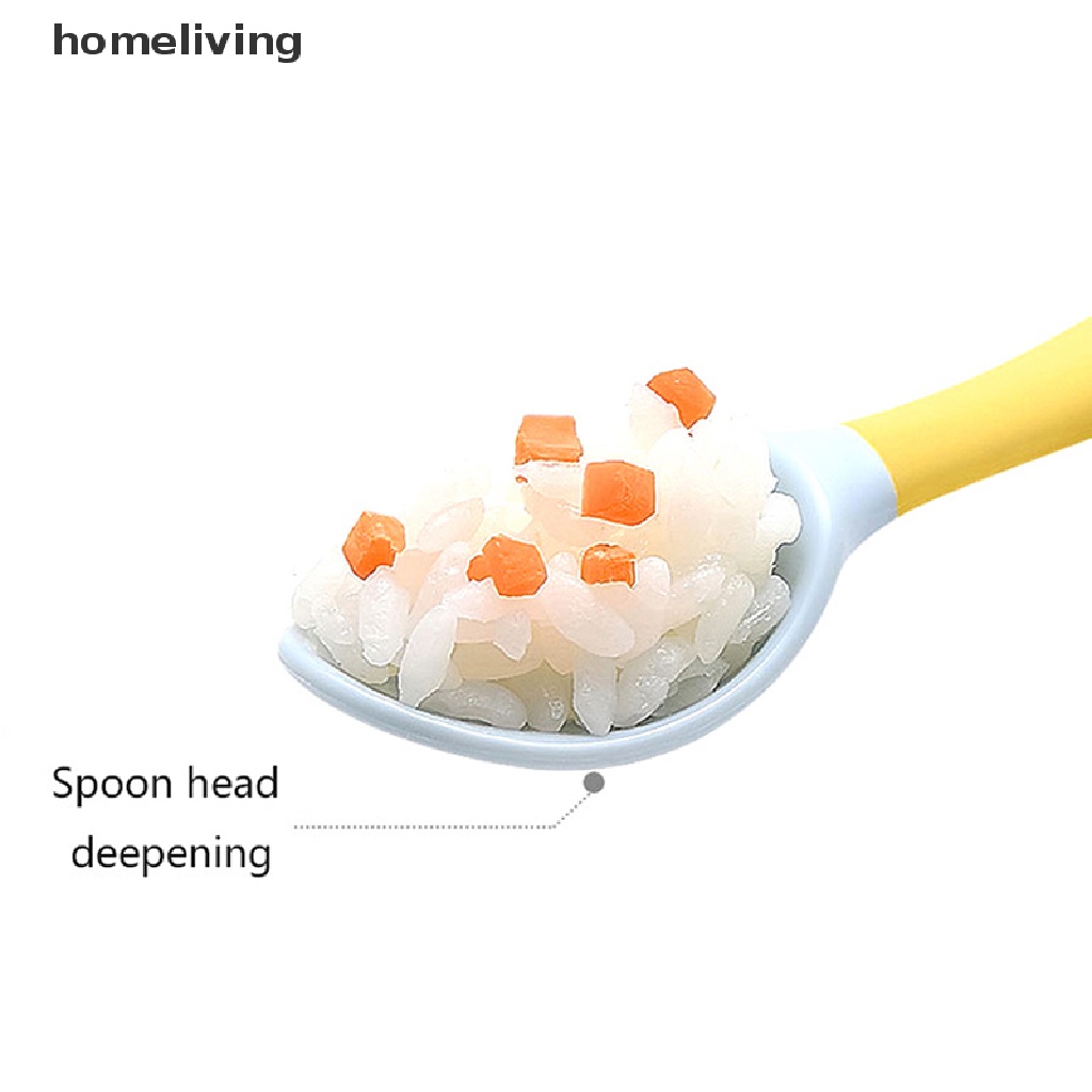 Bộ 2 Muỗng Nĩa Bằng Nhựa PP + TPE Mềm Tập Ăn Cho Bé