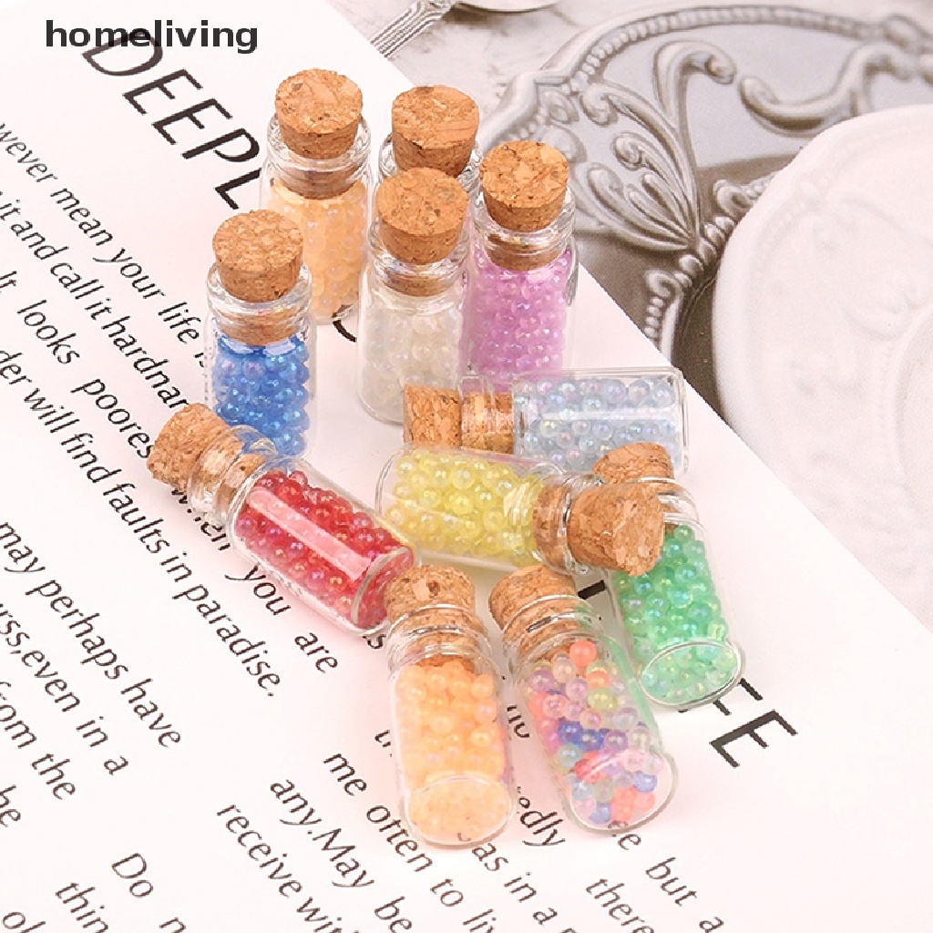 Bộ 2 Lọ Điều Ước Mini Dạ Quang Dùng Trang Trí Nhà Búp Bê DIY