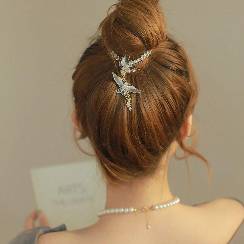 Kẹp Tóc Càng Cua Bằng Hợp Kim Phong Cách Hanfu Dành Cho Nữ WMES15H