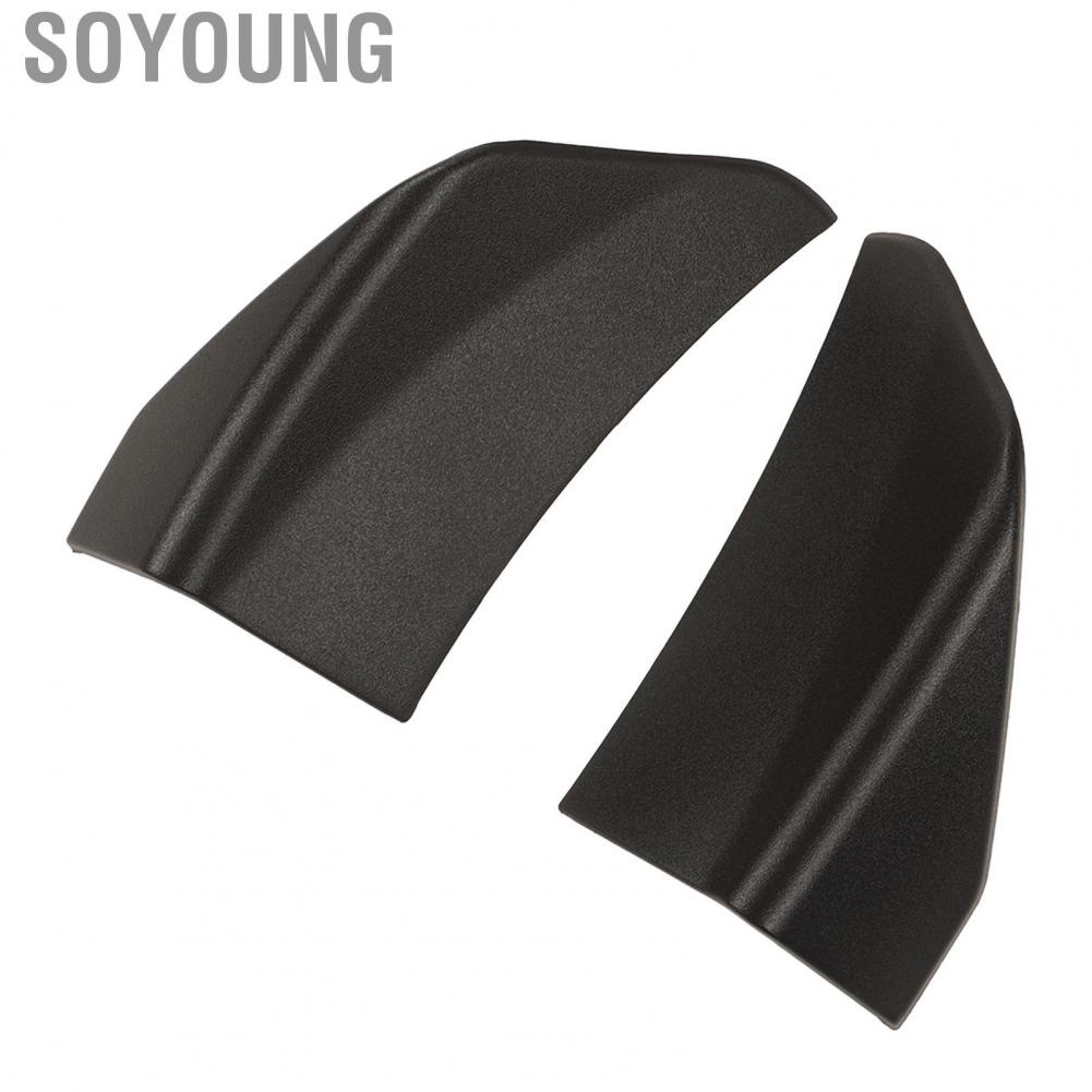 Soyoung Car Front Bumper Slitter Lip Diffuser  Black Precision Crafted Chin Spoiler Winglet Guards for Vehicle