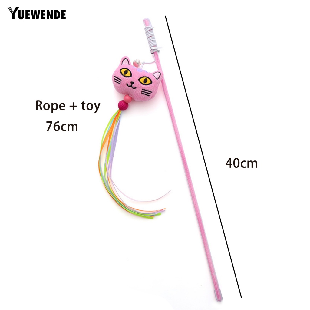 Yue.z Đồ Chơi Hình Dạng Tua Rua Thiết Kế Đáng Yêu Màu Macaron Cho Mèo Cưng