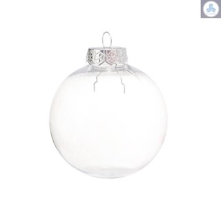 Christmas Ornaments Clear Ball 6cm/ 2.36in Plastic Transparent Decoration Ball DIY Fillable Baubles for Wedding Party Festivals