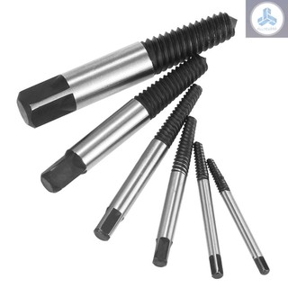 6pcs Broken Bolt Screw Extractor Remover Set Easy Out Drill Bits Tools Kit 3-22mm