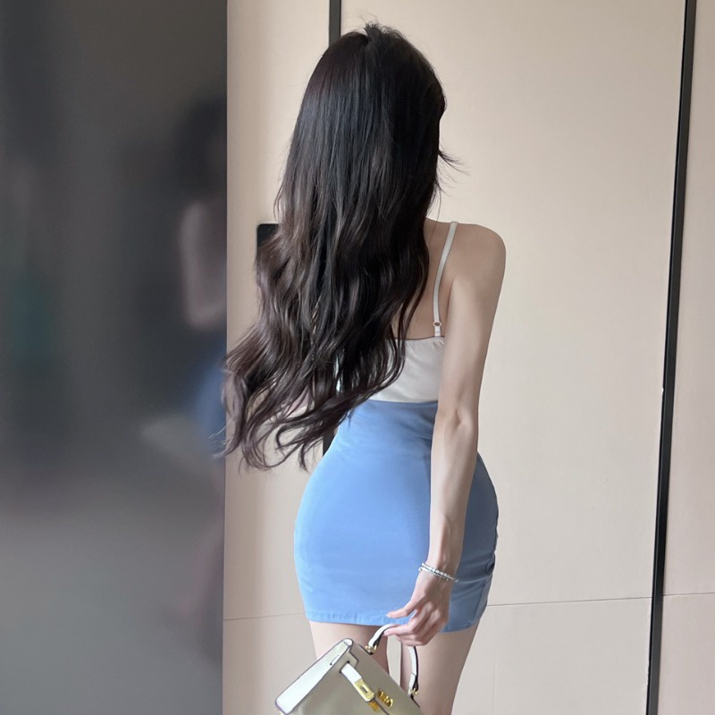 Đầm Ngắn Cổ V Đính Nơ Thời Trang Nữ Tính