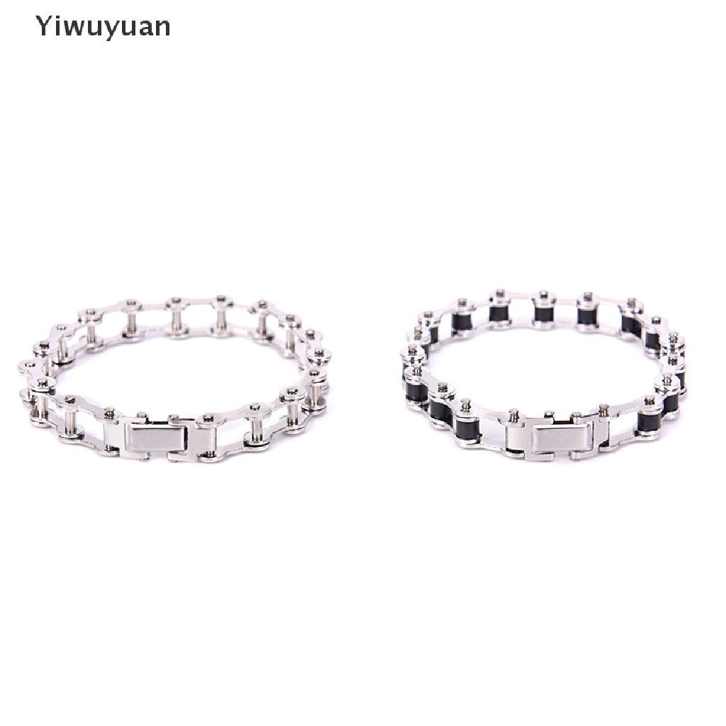 < Yiwuyuan > Vòng Tay Dây Xích Xe Máy Bằng Thép Không Gỉ Thời Trang Quà Tặng Cho Nam Giảm Giá