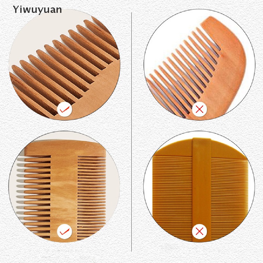 Lược Gỗ Chải Râu Chống Tĩnh Điện Thời Trang Cho Nam