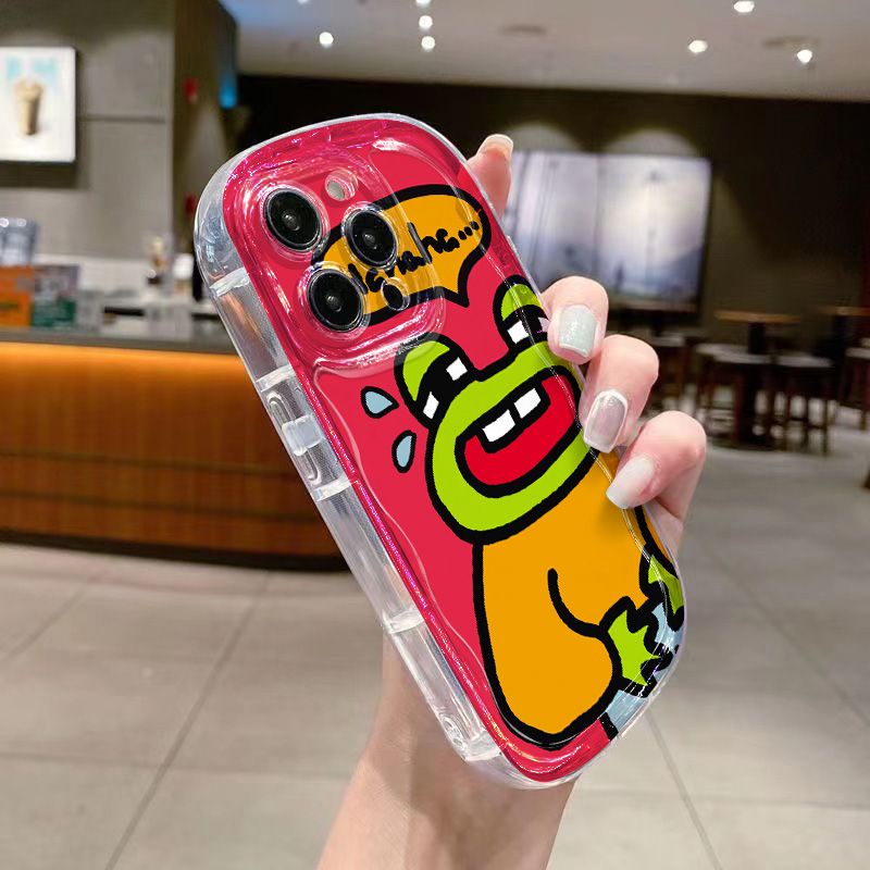 ✅Ốp Điện Thoại Mềm Trong Suốt Chống Sốc In Họa Tiết Ếch Cho Iphone 1112promax / xs8p 14 137 Xr / NNBQ