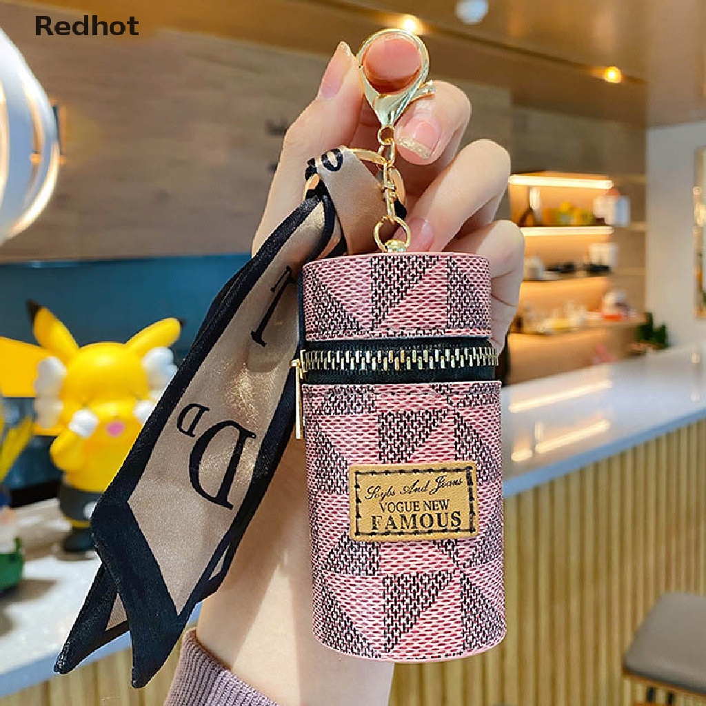 &lt; Redhot &gt; Túi Da Đựng Chìa Khóa / Khăn Quàng Cổ / Móc Khóa Bằng Lụa Hình Đôi Môi Cho Nữ Đa