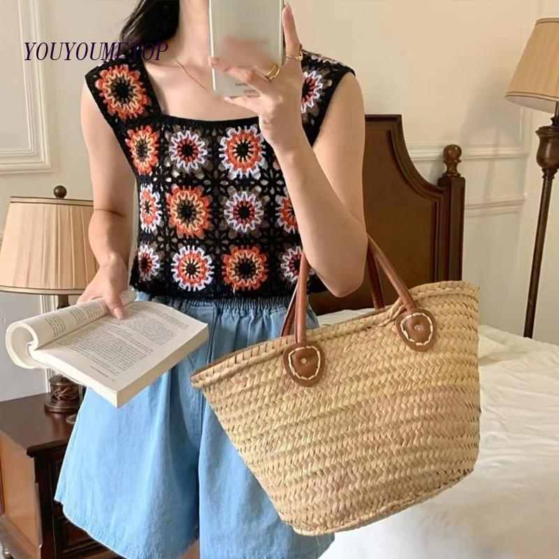 Áo Tank Top Ngắn Thêu Hoa Nhẹ Nhàng Nữ Tính