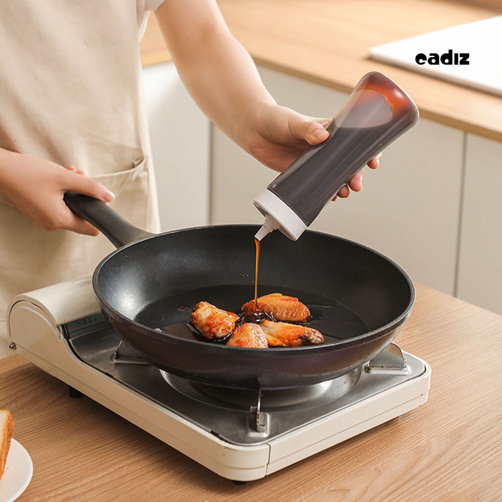 Bình Đựng Gia Vị Dạng Bóp 210 / 350ml Trong Suốt Chống Biến Dạng Tiện Dụng Cho Nhà Bếp