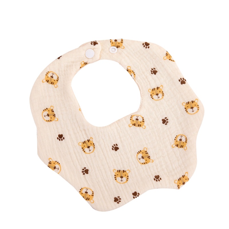 Yếm Ăn Bằng Cotton 6 Lớp Dành Cho Bé Trai Gái