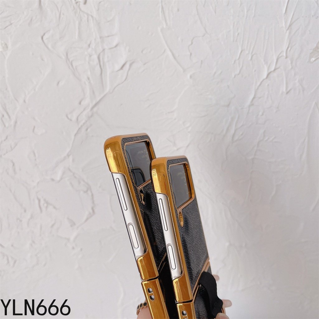 Ốp Điện Thoại Da PU Có Nhẫn Đỡ Cho Samsung Galaxy Z Flip 4 Z Flip 3 Z Flip4 5G