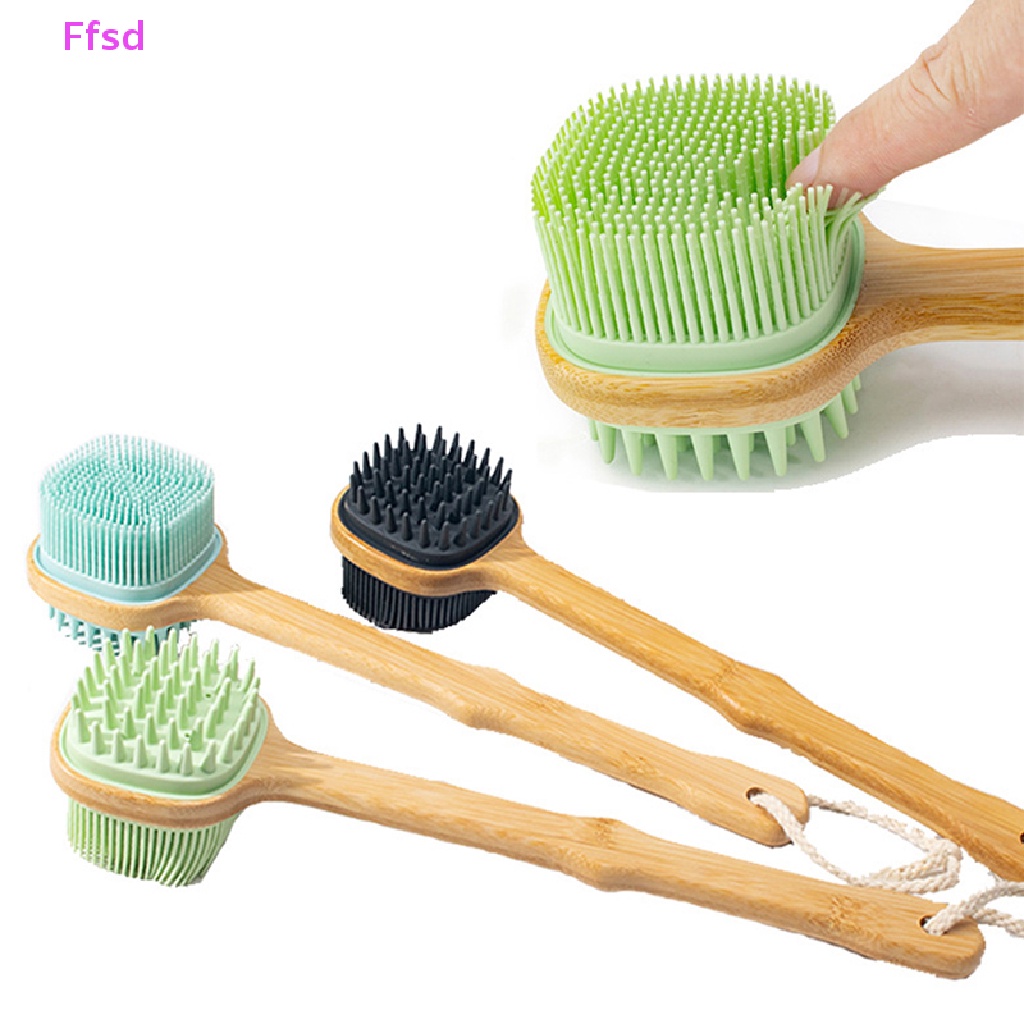 {Ffsd} Bàn Chải Tắm Chà Lưng / Da Toàn Thân Tay Cầm Silicon * Bán Chạy