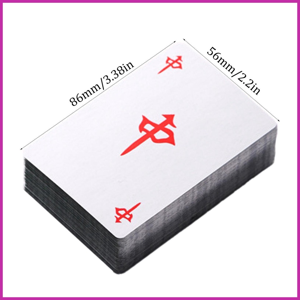 Bộ Bài Mạt Chược 144 Trò Chơi Truyền Thống Trung Hoa Trọng Lượng Nhẹ Không Gây Tiếng Ồn Cho Năm Mới